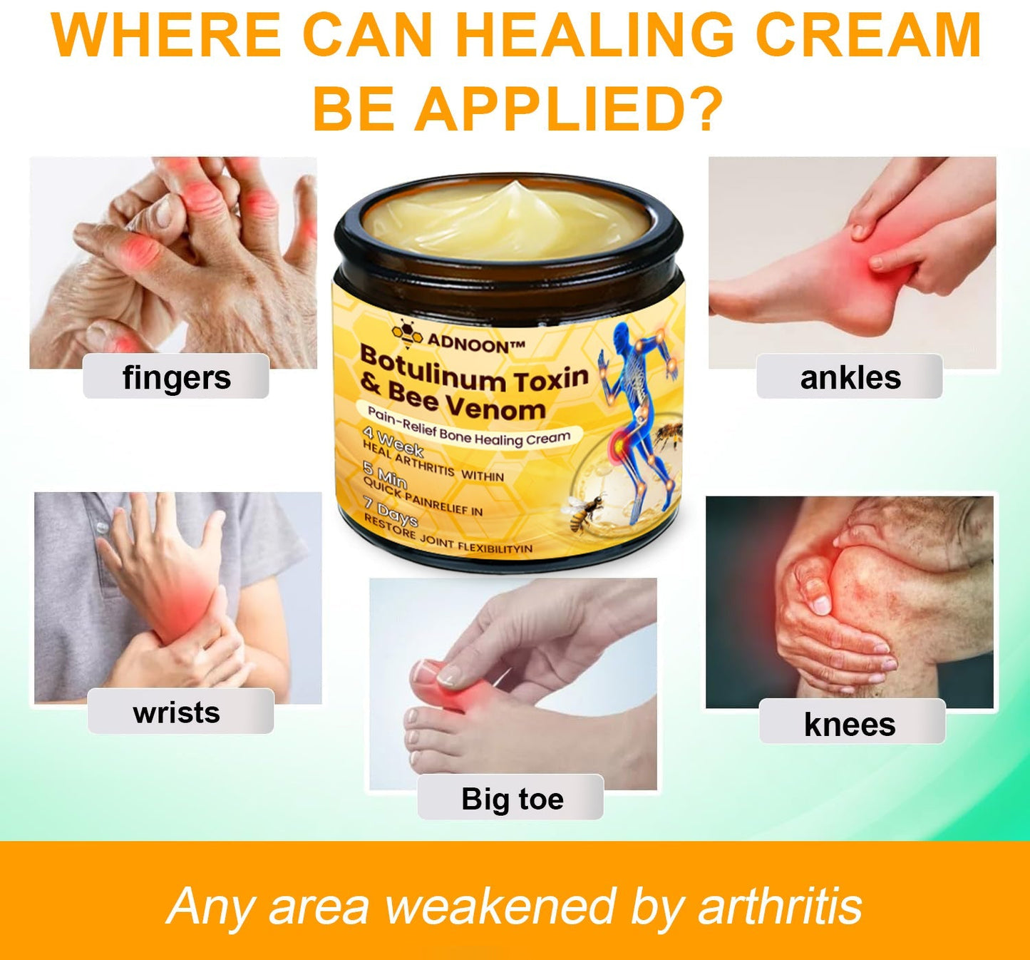 ADNOON™ Botulinum Toxin & Bee Venom Pain-Relief Bone Healing Cream